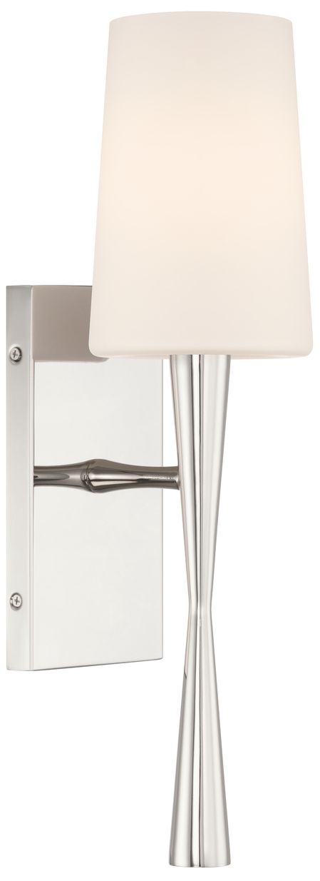 Crystorama Trenton 5'' Polished Nickel Sconce