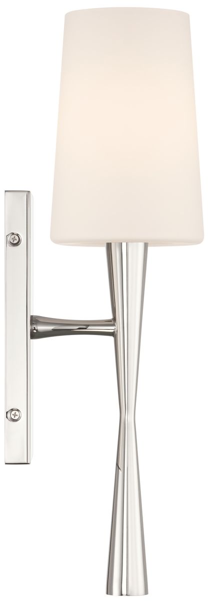 Image 4 Crystorama Trenton 5'' Polished Nickel Sconce more views