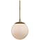 Crystorama Truax 12" Wide Aged Brass Mini Pendant