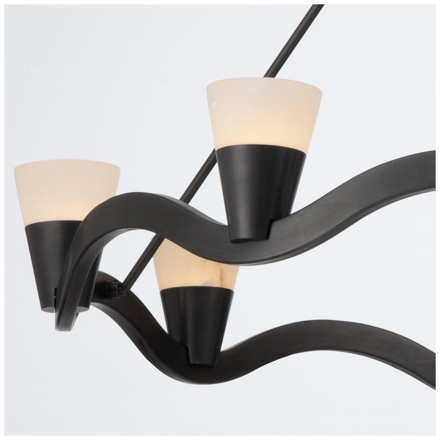 Image 5 Crystorama Vance 39'' Integrated LED Bronze Noir Chandelier more views