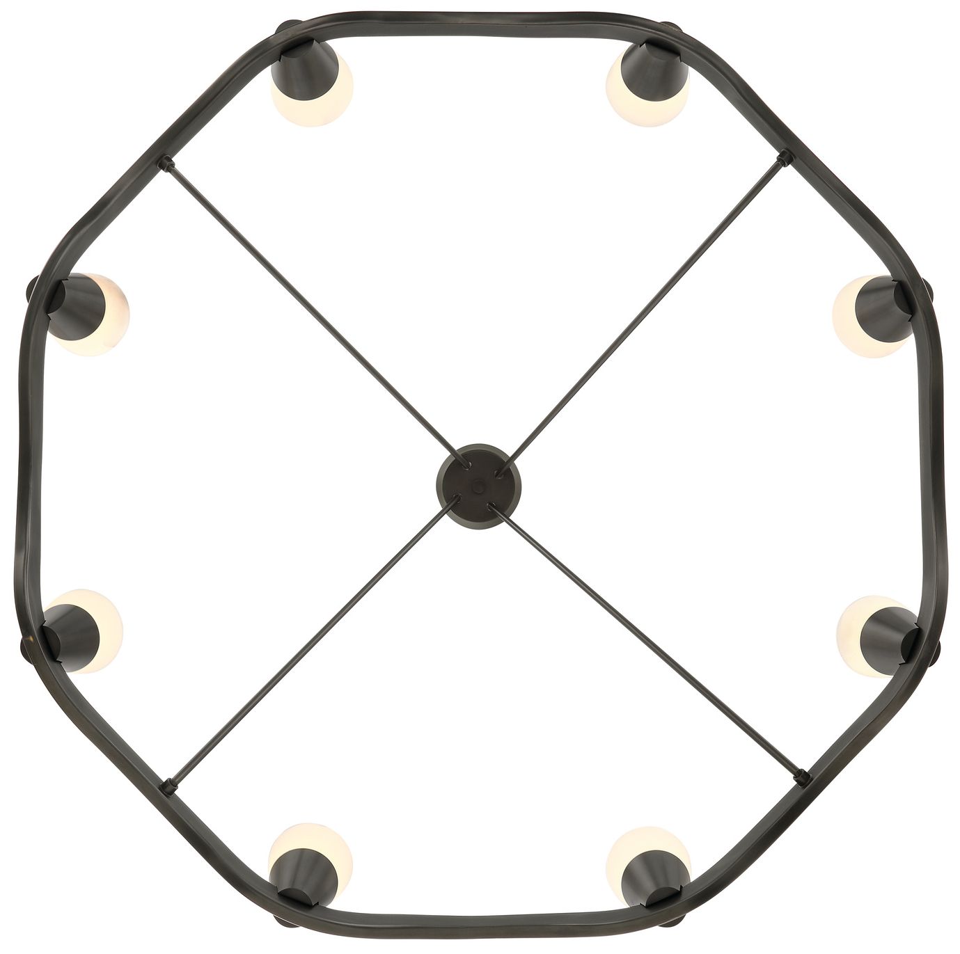 Image 6 Crystorama Vance 39'' Integrated LED Bronze Noir Chandelier more views