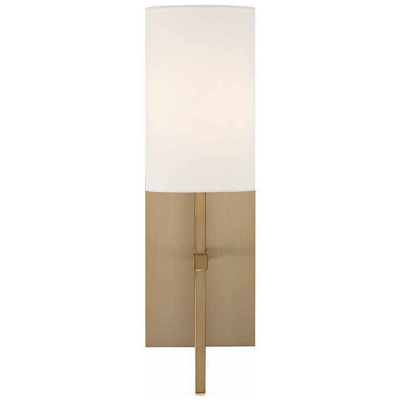 Image 2 Crystorama Veronica 16 1/2" High Aged Brass Wall Sconce