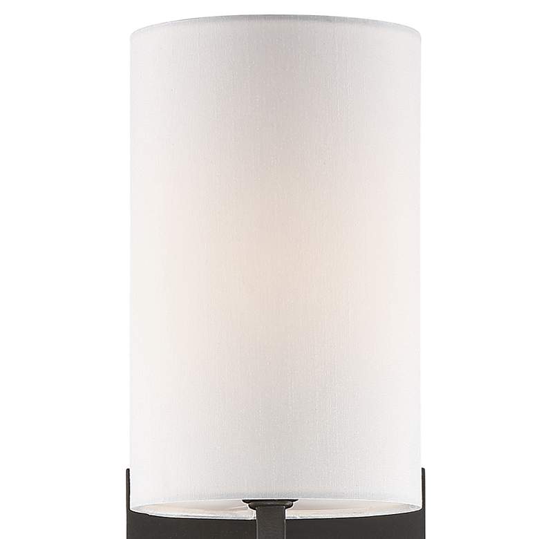 Image 2 Crystorama Veronica 16 1/2" High Black Forged Wall Sconce more views