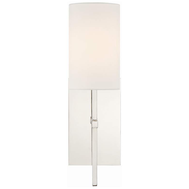 Image 2 Crystorama Veronica 16 1/2 inch High Polished Nickel Wall Sconce