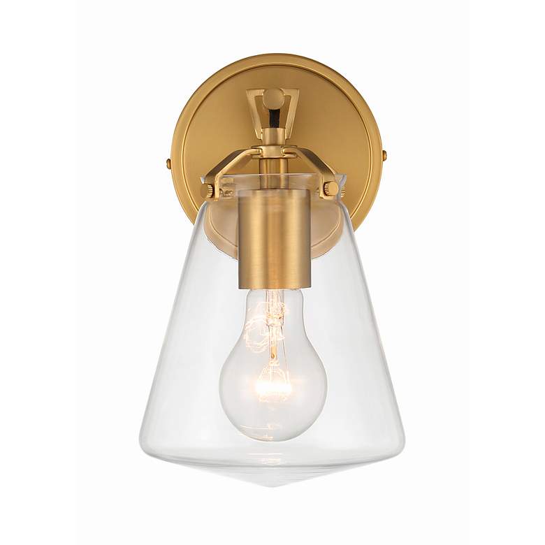 Image 3 Crystorama Voss 1 Light Luxe Gold Sconce more views