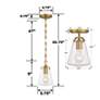 5_Crystorama Voss 1 Light Luxe Gold Semi Flush Mount more views
