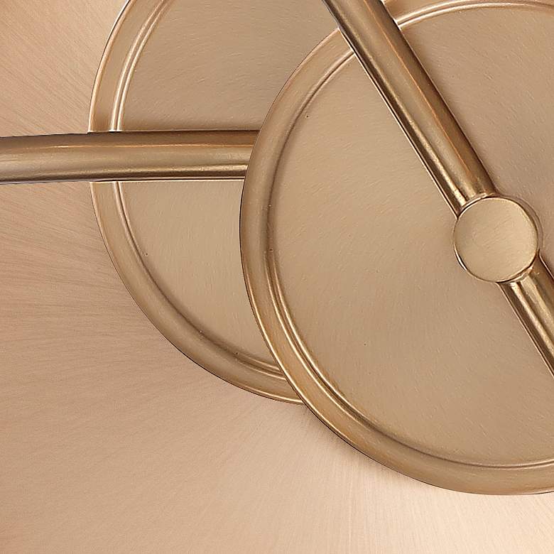 Image 7 Crystorama Voss 1 Light Luxe Gold Semi Flush Mount more views