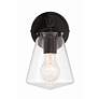 3_Crystorama Voss 1 Light Matte Black Sconce more views