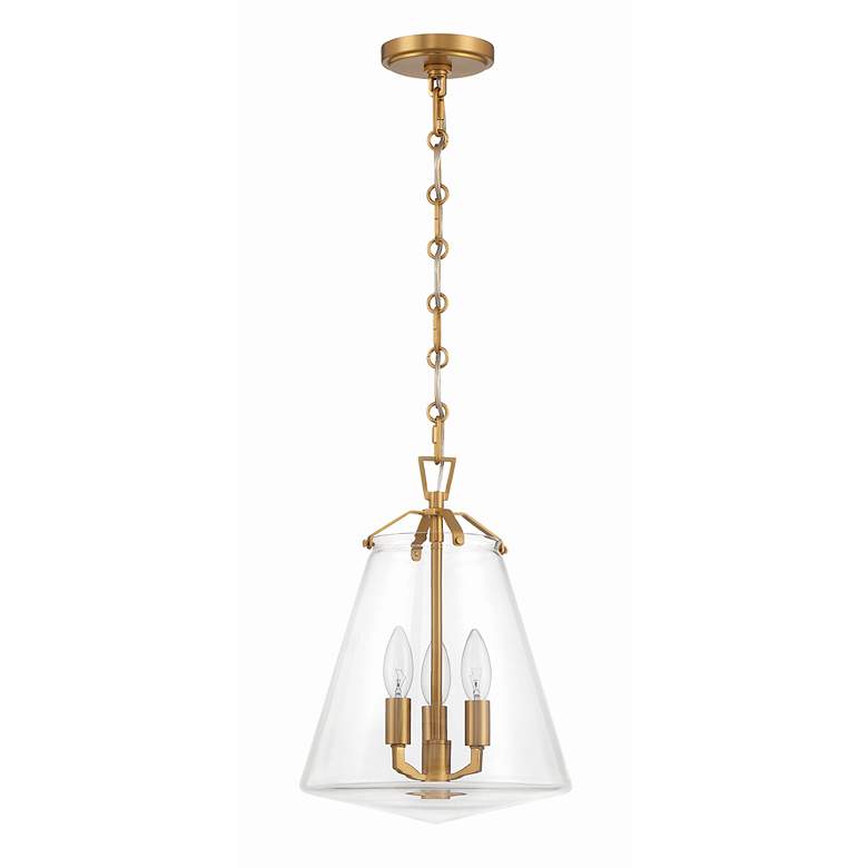 Image 3 Crystorama Voss 11" Wide Luxe Gold 3-Light Mini Pendant more views