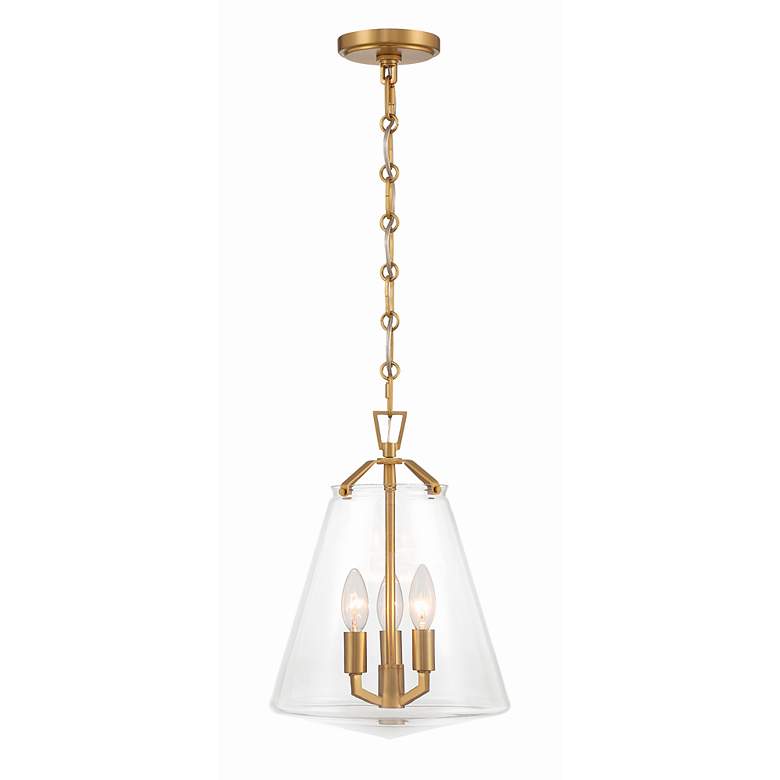 Image 4 Crystorama Voss 11" Wide Luxe Gold 3-Light Mini Pendant more views