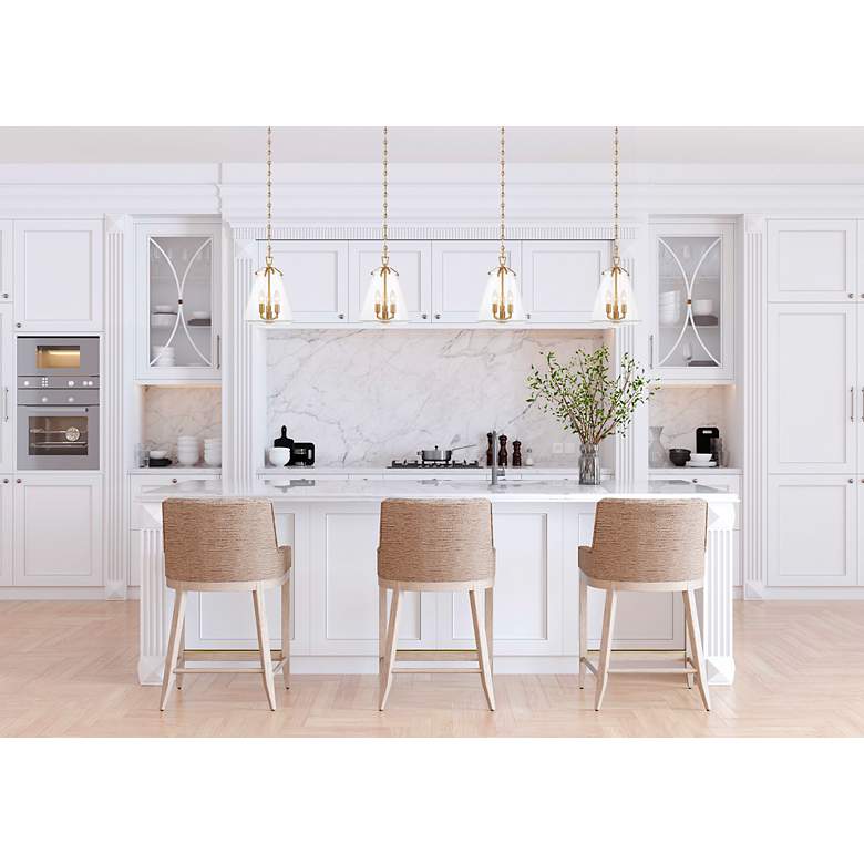 Image 6 Crystorama Voss 11" Wide Luxe Gold 3-Light Mini Pendant more views