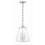 2_Crystorama Voss 11"W Polished Nickel 3-Light Mini Pendant more views