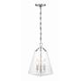 3_Crystorama Voss 11"W Polished Nickel 3-Light Mini Pendant more views