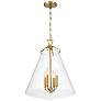 2_Crystorama Voss 18" Wide Luxe Gold 4-Light Pendant