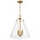 Crystorama Voss 18" Wide Luxe Gold 4-Light Pendant