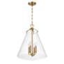 3_Crystorama Voss 18" Wide Luxe Gold 4-Light Pendant more views