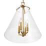 6_Crystorama Voss 18" Wide Luxe Gold 4-Light Pendant more views