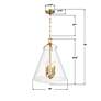 Crystorama Voss 18" Wide Luxe Gold 4-Light Pendant
