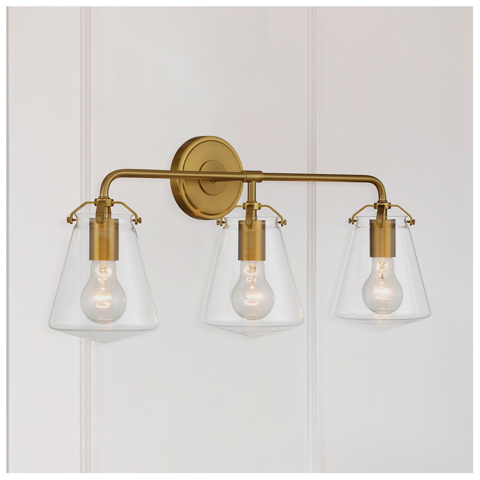 Image 6 Crystorama Voss 25'' Luxe Gold Bathroom Vanity more views