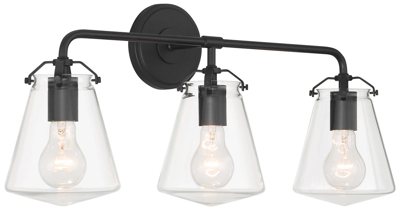 Image 3 Crystorama Voss 25'' Matte Black Bathroom Vanity more views