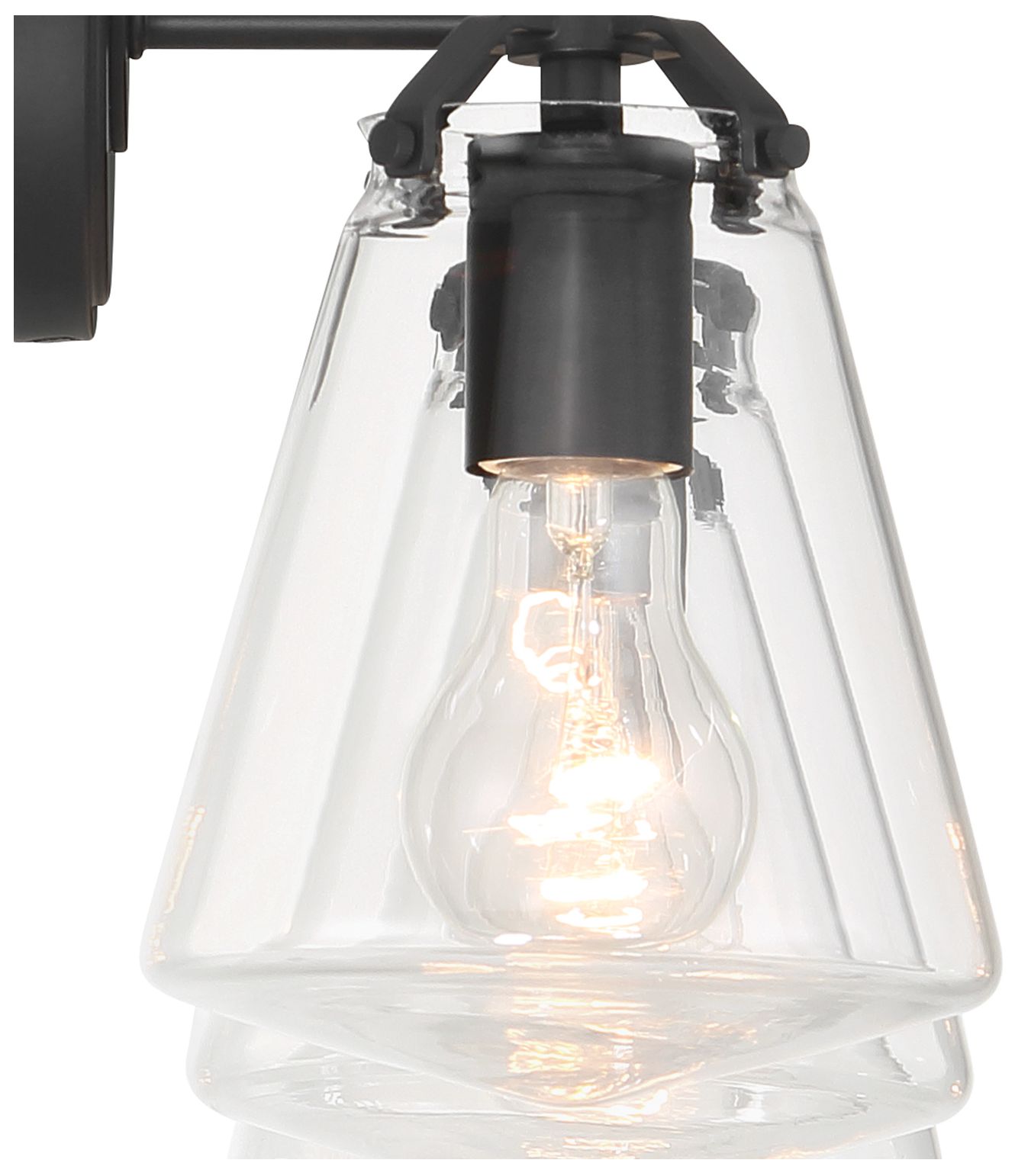 Image 5 Crystorama Voss 25'' Matte Black Bathroom Vanity more views