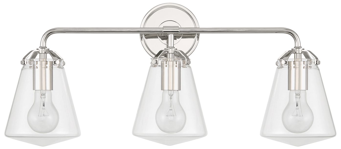 Image 2 Crystorama Voss 25'' Polished Nickel Bathroom Vanity more views