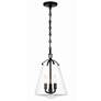 2_Crystorama Voss 3 Light Matte Black Mini Chandelier