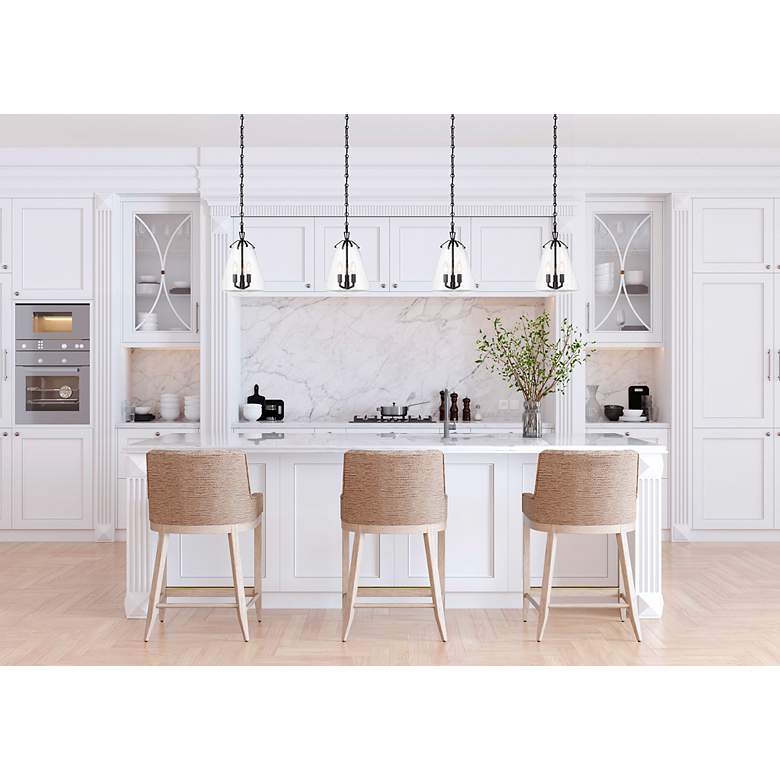 Image 6 Crystorama Voss 3 Light Matte Black Mini Chandelier more views