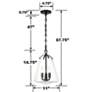 7_Crystorama Voss 3 Light Matte Black Mini Chandelier more views
