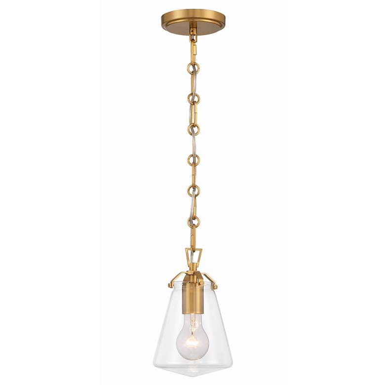 Image 2 Crystorama Voss 5 3/4" Wide Luxe Gold Mini Pendant