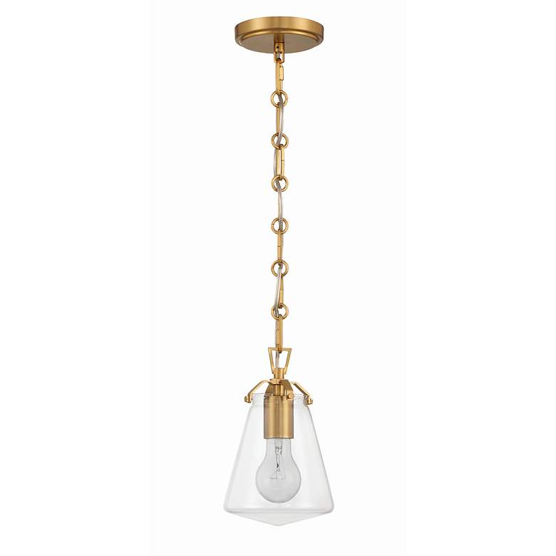 Image 3 Crystorama Voss 5 3/4" Wide Luxe Gold Mini Pendant more views