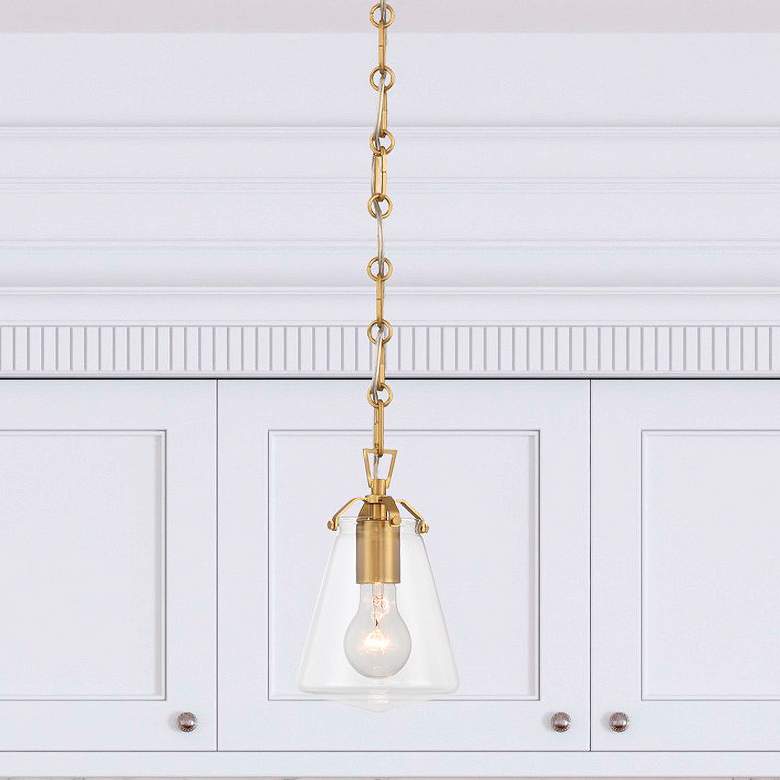 Image 7 Crystorama Voss 5 3/4" Wide Luxe Gold Mini Pendant more views