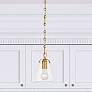 7_Crystorama Voss 5 3/4" Wide Luxe Gold Mini Pendant more views