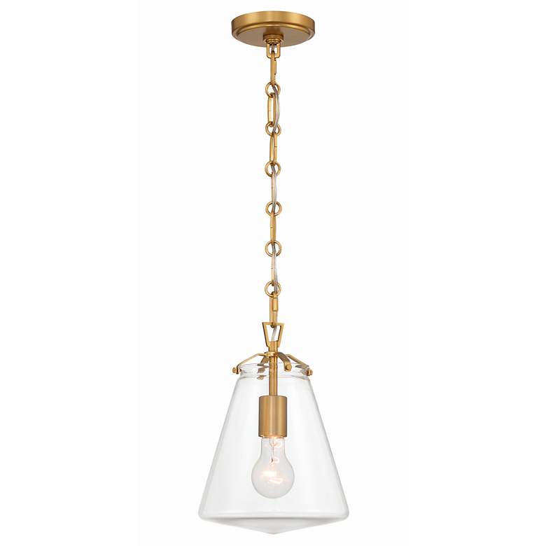 Image 1 Crystorama Voss 8 1/4" Wide Luxe Gold Mini Pendant