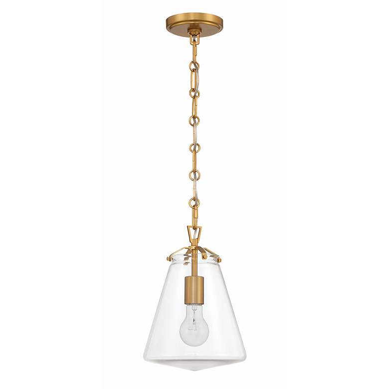 Image 2 Crystorama Voss 8 1/4" Wide Luxe Gold Mini Pendant more views