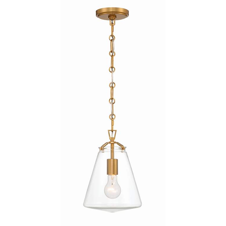 Image 3 Crystorama Voss 8 1/4" Wide Luxe Gold Mini Pendant more views