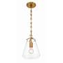 4_Crystorama Voss 8 1/4" Wide Luxe Gold Mini Pendant more views