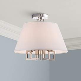 Image1 of Crystorama Westwood 16" Wide 5-Light Nickel Ceiling Light