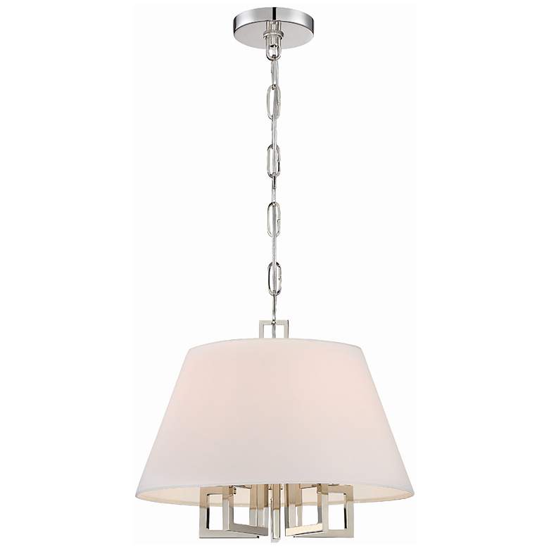 Image 3 Crystorama Westwood 16" Wide Polished Nickel Chandelier