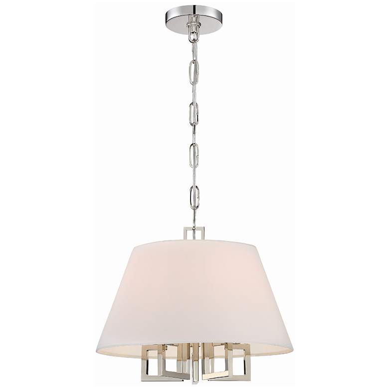 Image 3 Crystorama Westwood 16 inch Wide Polished Nickel Chandelier