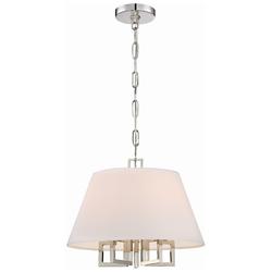 Crystorama Westwood 16" Wide Polished Nickel Chandelier