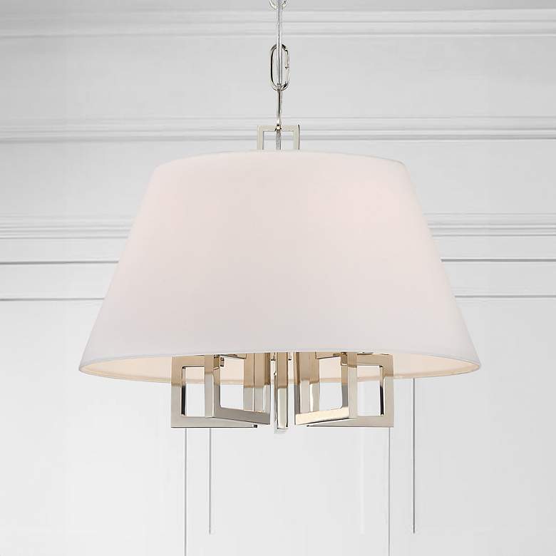 Image 2 Crystorama Westwood 16" Wide Polished Nickel Chandelier