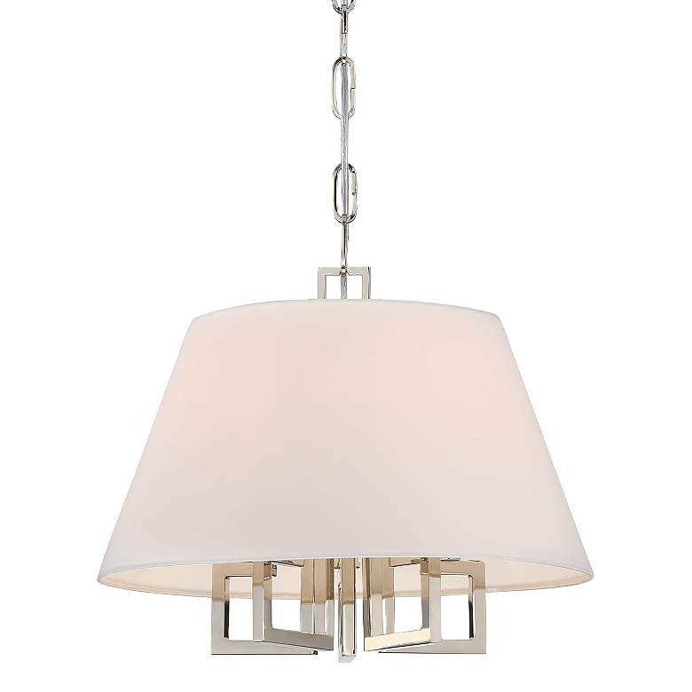 Image 5 Crystorama Westwood 16" Wide Polished Nickel Chandelier more views