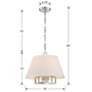 Crystorama Westwood 16" Wide Polished Nickel Chandelier in scene