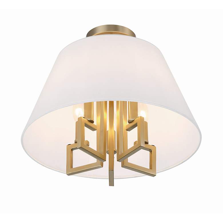 Image 2 Crystorama Westwood 16" Wide Vibrant Gold Ceiling Light more views