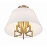 2_Crystorama Westwood 16" Wide Vibrant Gold Ceiling Light more views
