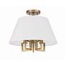 3_Crystorama Westwood 16" Wide Vibrant Gold Ceiling Light more views