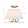 4_Crystorama Westwood 16" Wide Vibrant Gold Ceiling Light more views