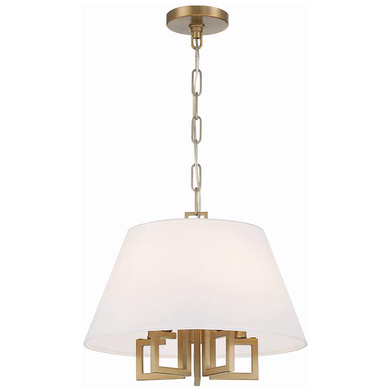 Image 2 Crystorama Westwood 16" Wide Vibrant Gold Pendant Light