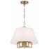 Crystorama Westwood 16" Wide Vibrant Gold Pendant Light